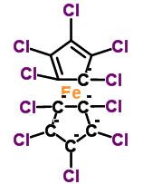 Molecular Structure of 11121-63-4 (Ferrocene, decachloro-)